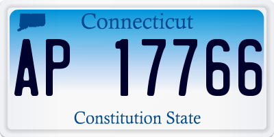 CT license plate AP17766