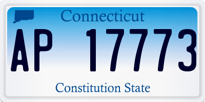 CT license plate AP17773