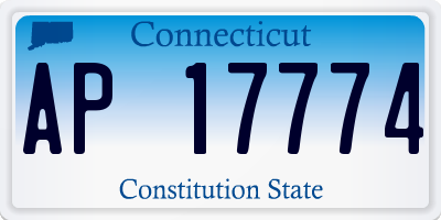 CT license plate AP17774