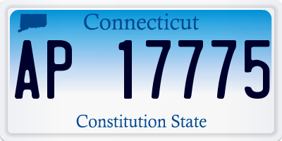 CT license plate AP17775