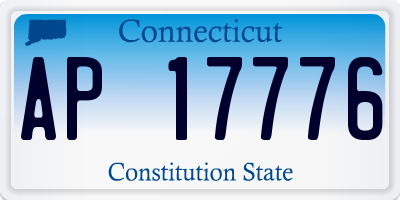 CT license plate AP17776