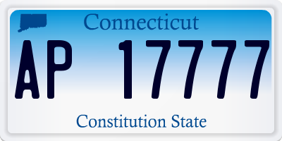 CT license plate AP17777
