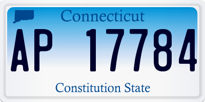 CT license plate AP17784