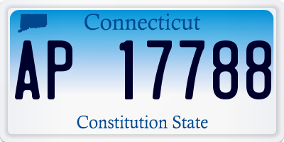 CT license plate AP17788