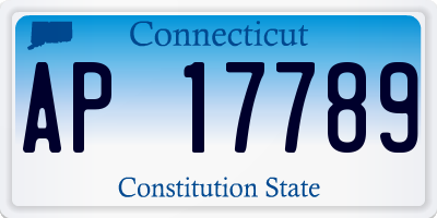 CT license plate AP17789