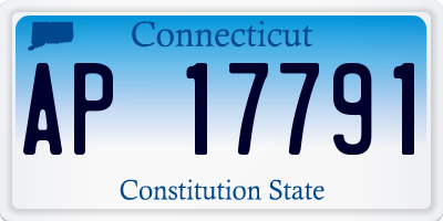 CT license plate AP17791