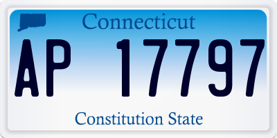 CT license plate AP17797