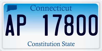 CT license plate AP17800