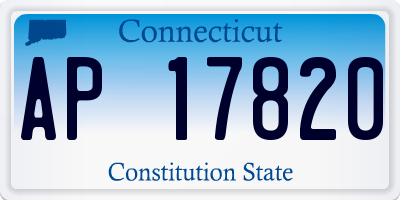 CT license plate AP17820