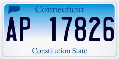 CT license plate AP17826