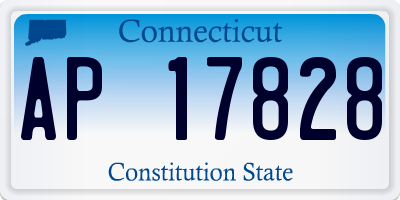 CT license plate AP17828