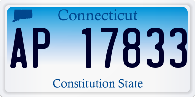 CT license plate AP17833