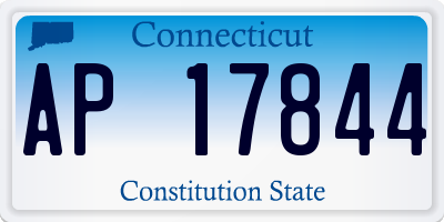 CT license plate AP17844