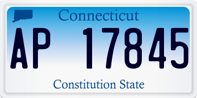 CT license plate AP17845