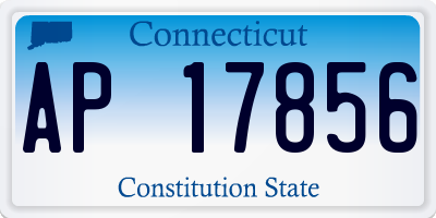 CT license plate AP17856