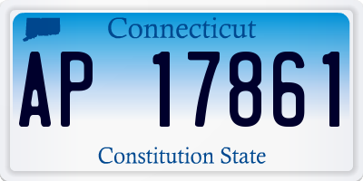 CT license plate AP17861