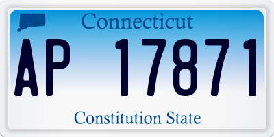 CT license plate AP17871