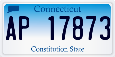 CT license plate AP17873