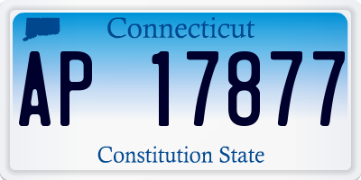 CT license plate AP17877
