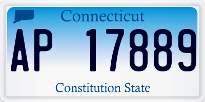 CT license plate AP17889