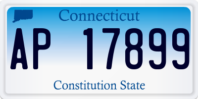 CT license plate AP17899