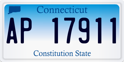 CT license plate AP17911