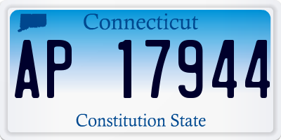 CT license plate AP17944