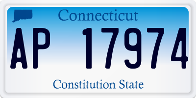 CT license plate AP17974