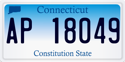 CT license plate AP18049