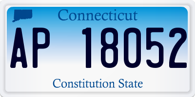 CT license plate AP18052