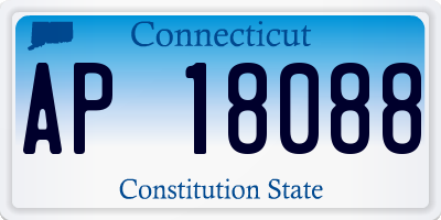 CT license plate AP18088