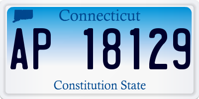 CT license plate AP18129