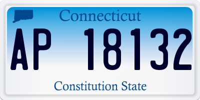 CT license plate AP18132