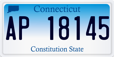 CT license plate AP18145
