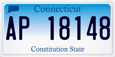 CT license plate AP18148