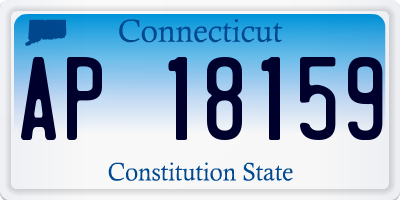 CT license plate AP18159