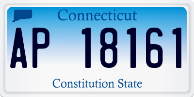 CT license plate AP18161