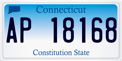 CT license plate AP18168