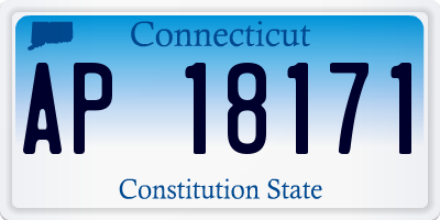 CT license plate AP18171