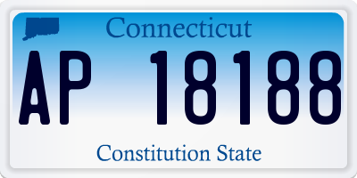 CT license plate AP18188