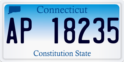 CT license plate AP18235