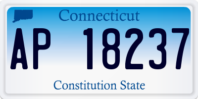 CT license plate AP18237