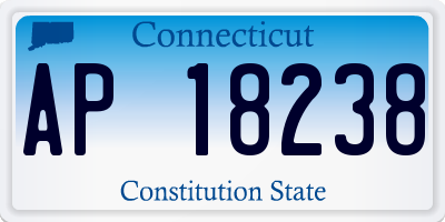 CT license plate AP18238