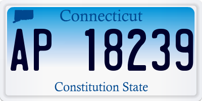 CT license plate AP18239