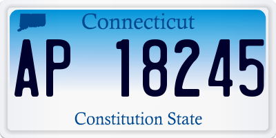 CT license plate AP18245