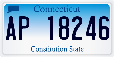 CT license plate AP18246