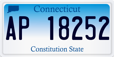 CT license plate AP18252