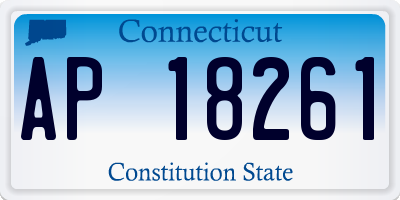 CT license plate AP18261