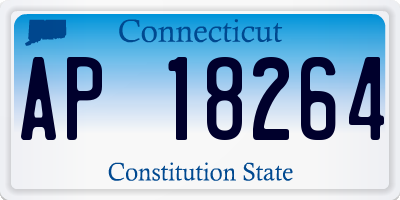 CT license plate AP18264