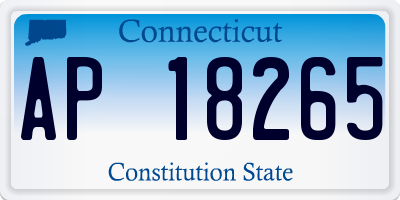 CT license plate AP18265